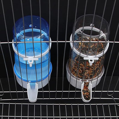 Pet Bird Water Feeder, 13.5 Oz Parrot Water Dispenser, Bird Cage Suspended Automatic Water Dispenser for Parakeet Budgie Lovebirds Cockatiel (1PCS)