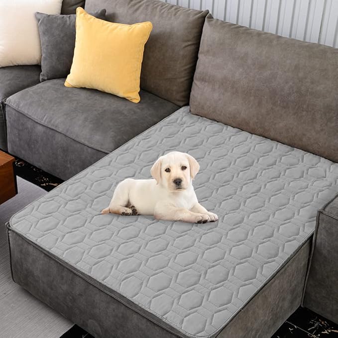Waterproof and Non-Slip Dog Bed Cover and Pet Blanket Sofa Pet Bed Mat ï¼_ar Incontinence Mattress Protectors Furniture Couch Cover for Most Cats Dogs, Petsï¼40x50-Light Greyï¼