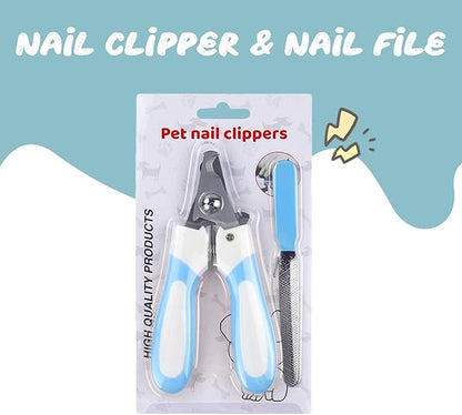 Dog Nail Clipper Pet Grooming Trimmer Dog Nail Clippers for Large & Small Dogs Nail Clipper with Dog Nail File Safety Lock