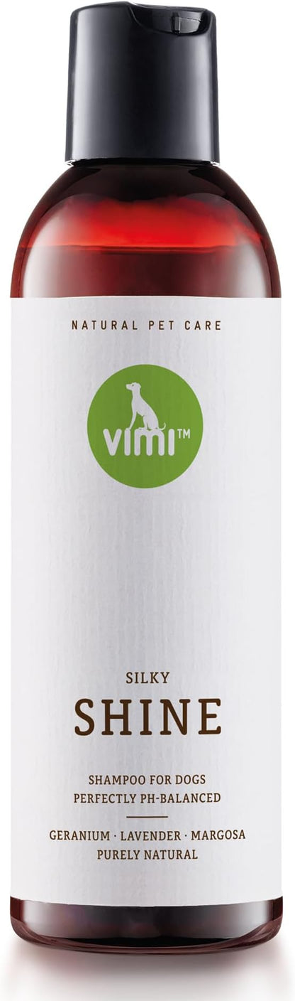 animaux vimi – Silky Shine Dog Shampoo for Sensitive Skin - Relief for Dry, Itchy Skin - Provides Extra Shine - Purely Natural Ingredients - Lavender - Perfectly PH-Balanced - Pet Care - 8.45 fl oz