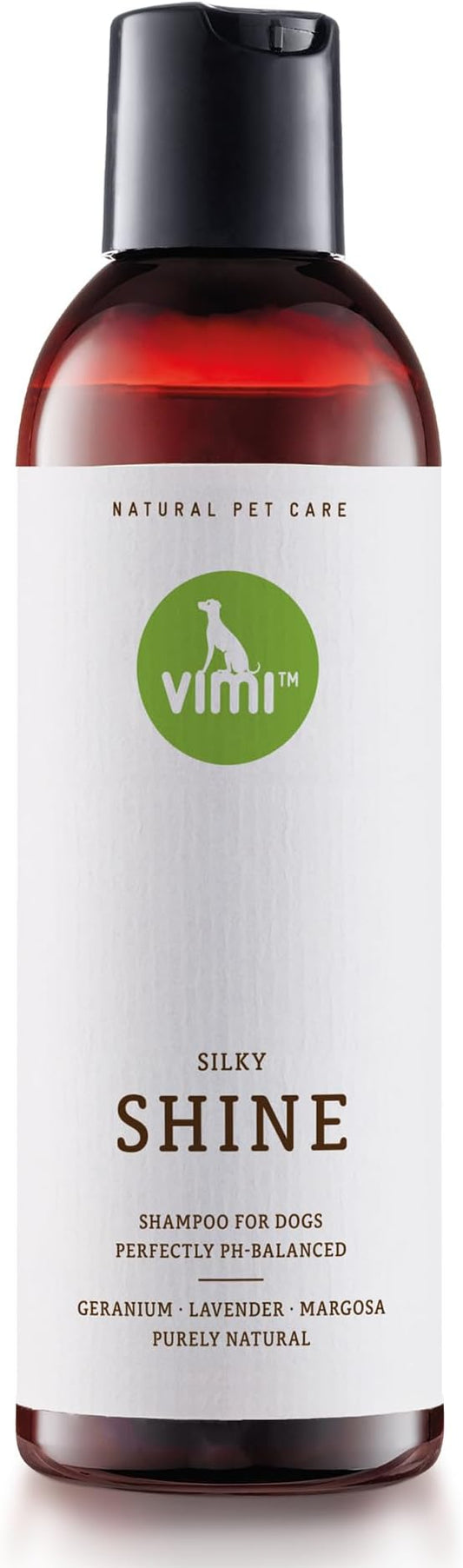 animaux vimi – Silky Shine Dog Shampoo for Sensitive Skin - Relief for Dry, Itchy Skin - Provides Extra Shine - Purely Natural Ingredients - Lavender - Perfectly PH-Balanced - Pet Care - 8.45 fl oz