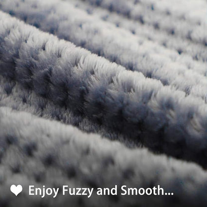 furrybaby Premium Fluffy Fleece Dog Blanket, Soft and Warm Pet Throw for Dogs & Cats(40x47inch, Blue)