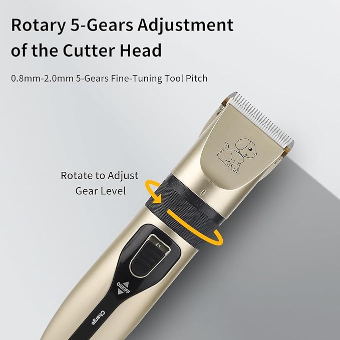 Dog Shaver Quiet Hair Clipper Set for Dog Cats Pets