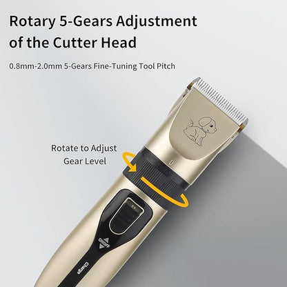 Dog Shaver Quiet Hair Clipper Set for Dog Cats Pets