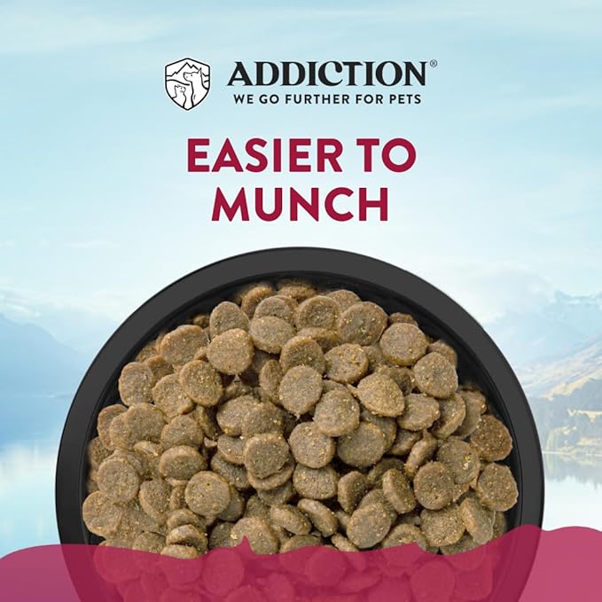 Addiction Viva La Venison All Life Stages Small Breed Grain-Free Premium Venison Dry Dog Food Crafted in New Zealand - 3.3 lbs. Grain-Free/Gluten-Free Kibbles for Small Dogs
