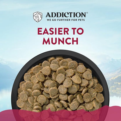 Addiction Viva La Venison All Life Stages Small Breed Grain-Free Premium Venison Dry Dog Food Crafted in New Zealand - 3.3 lbs. Grain-Free/Gluten-Free Kibbles for Small Dogs
