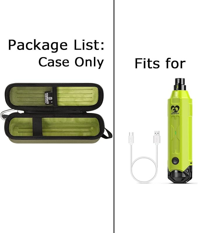 Hard Storage Case for Dog Nail Grinder - Travel Case for Enhanced Pet, (Only Case)