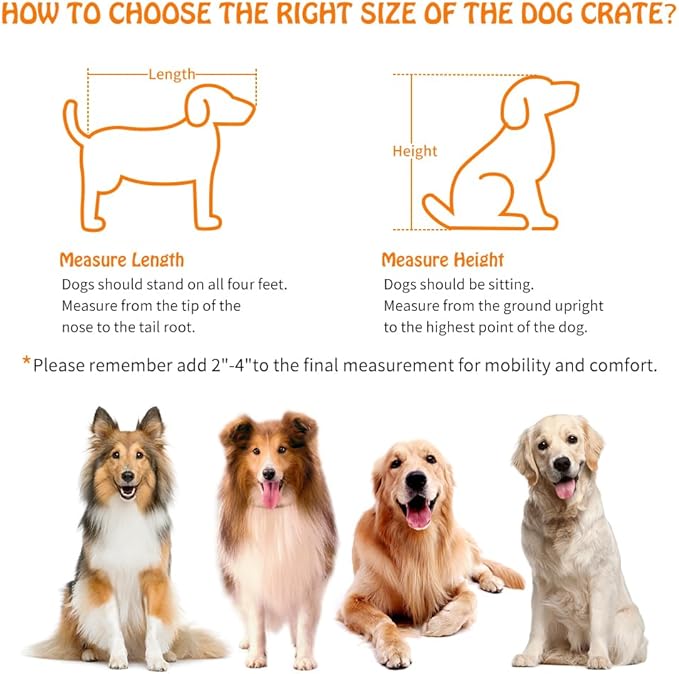 Dog Crate Furniture with Double Drawers, Wooden End Table Dog Kennel, Furniture Style Wood House Crate for Small/Medium/Large Dogs, Decorative Dog Crate with Storage for Large Breed, 40 Inch, Gray