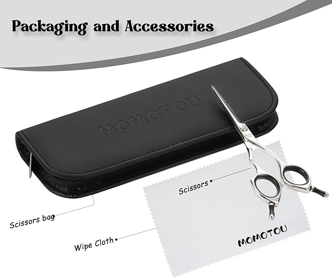 Dog Grooming Scissors 5 inch Small Straight Scissors Super Light Professional 440C Stainless Steel Pet Shears for Trimming Face and Paws Nose Ear Easy Use.