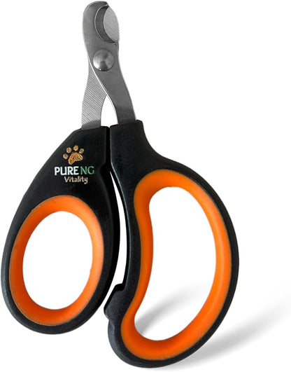 PNG Premium Pet Nail Clippers | Cat Nail Clipper Stress-Free | Recommended Trimming Tool for Dogs and Cats | Sharp Razor and Durable Blade | Ergonomic Design | Non-Slip Soft Handle (Black and Orange)