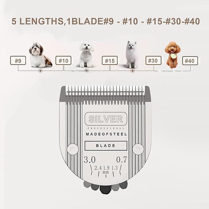 5 in 1 Replacement Blades Compatible with Wahl Bravura .Chromadoï¼_reativaï¼_igura Dog Clippers for Dogs Grooming-(1PC)
