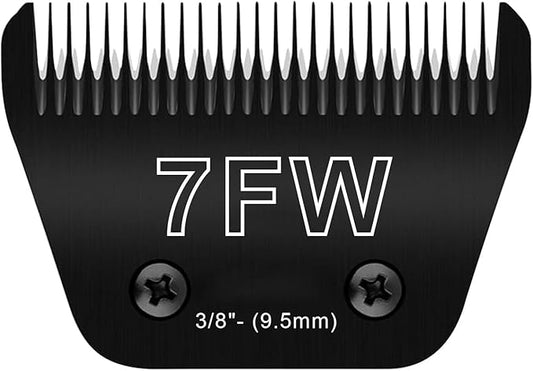 7FW Wide Blades for Dog Grooming Blades Compatible with Andis Dog Clippers Blades,Dog Clipper Blades Compatible with Oster A5,Wahl km10 Dog Clippers,Stainless-Steel Blade Sharp