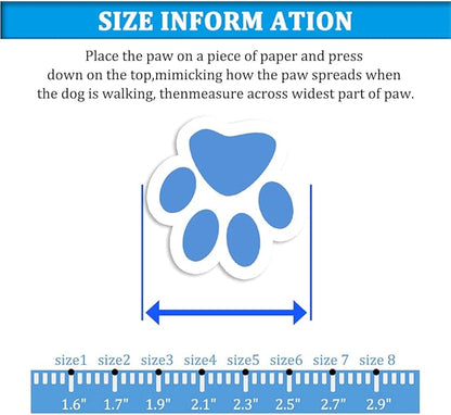 CovertSafe& Dog Boots for Dogs Non-Slip, Waterproof Dog Booties for Outdoor, Dog Shoes for Medium to Large Dogs 4Pcs with Rugged Sole Black-Blue