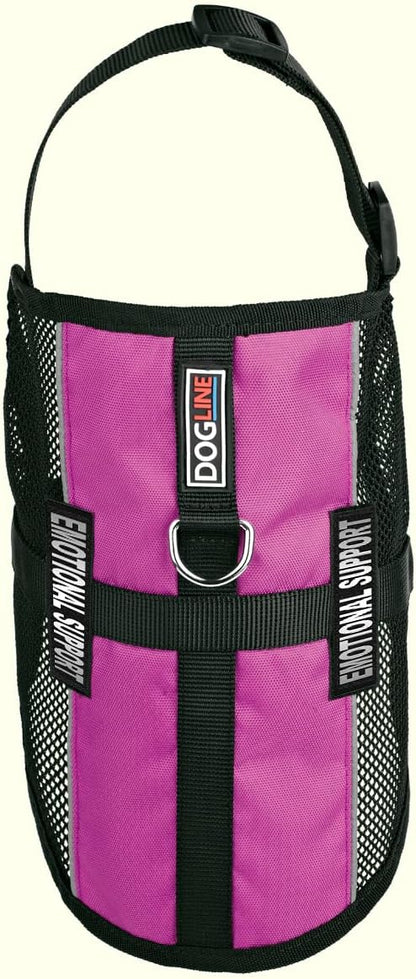 Dogline MaxAire Multi-Purpose Mesh Vest for Dogs and 2 Removable Emotional Support Patches, Large, Pink