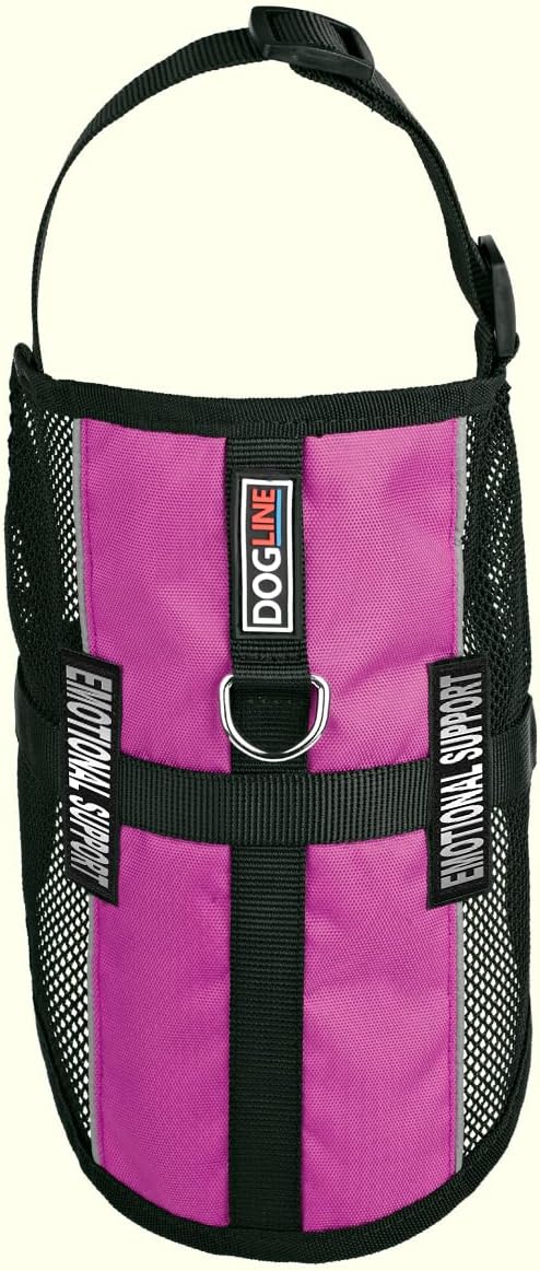 Dogline MaxAire Multi-Purpose Mesh Vest for Dogs and 2 Removable Emotional Support Patches, Small, Pink