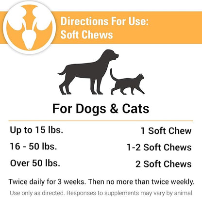 Vet Classics Cranberry Comfort Urinary Tract Pet Supplement for Dogs, Cats – Maintains Dog Bladder Health, Cat Bladder Control – Pet Supplements for Incontinence – 65 Soft Chews