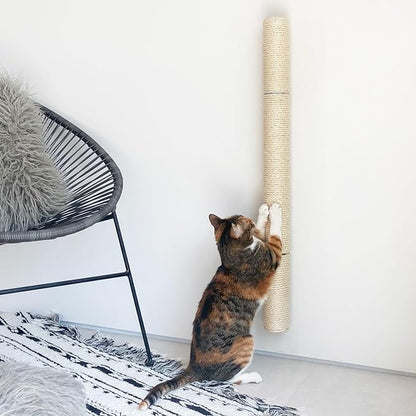34" Wall Mounted Cat Scratcher, Sisal Scratching Post
