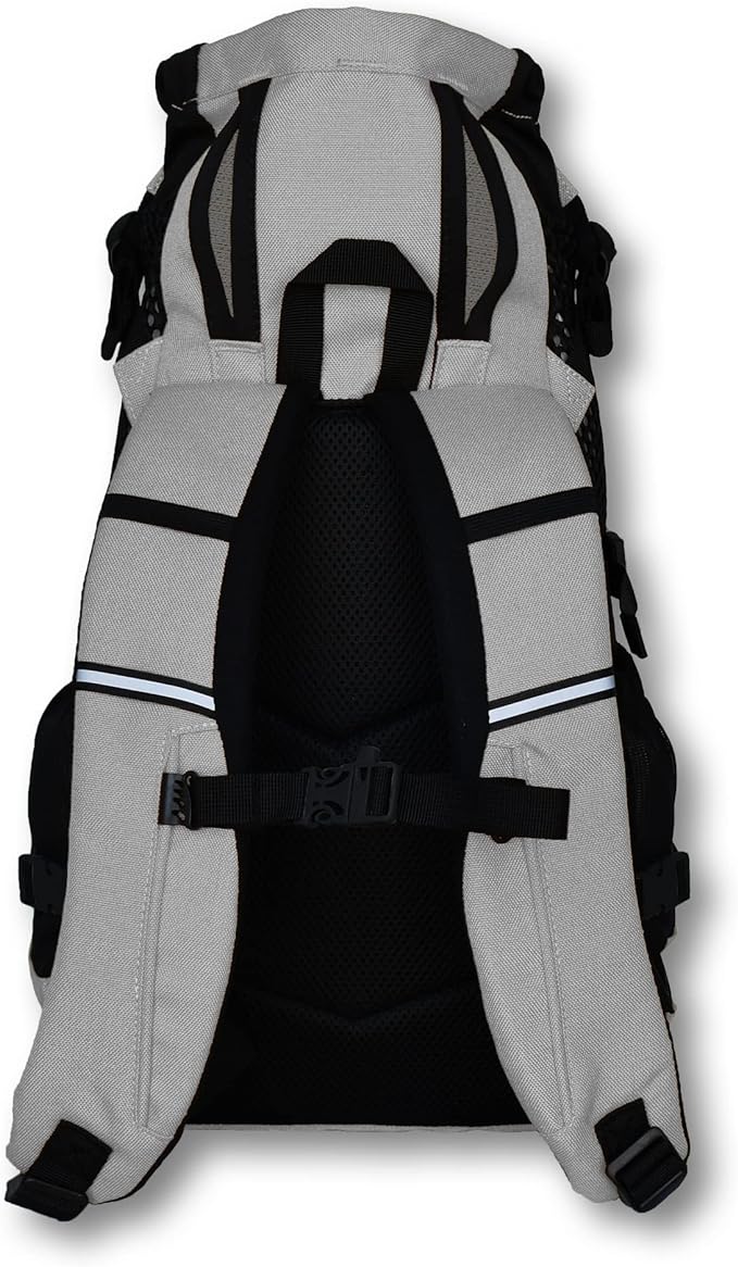 K9 Sport Sack | Dog Carrier Adjustable Backpack (Large, Plus 2 - Light Grey)