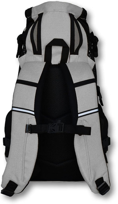 K9 Sport Sack | Adjustable Dog Carrier Backpack (Small, Plus 2 - Light Grey)