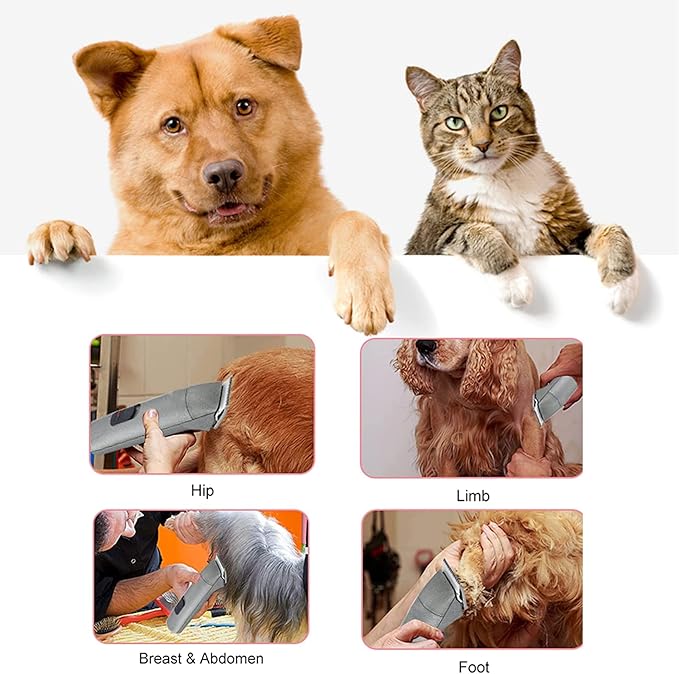 3 Packs #30 Clipper Blade Dog Grooming Compatible with Andis Clippers Detachable Ceramic Sharp Also Compatible with Wahl/Oster Dog Clippers1/50 0.5mm Cut Length (Gold)