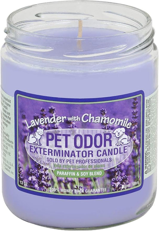 0 Pet Odor Exterminator Candle Lavender with Chamomile