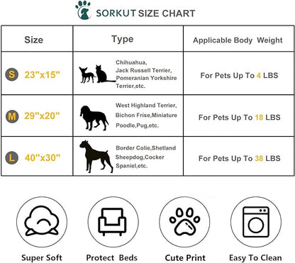 1 Pack 3 Puppy Blankets Super Soft Warm Sleep Mat Love Print Blanket Fluffy Fleece Pet Blanket Flannel Throw Dog Blankets for Small Dogs Puppy Dogs Fluffy Cats,Mix Love-Small(23"x15")