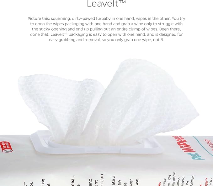 Pet Parents® Pet WiPees Dog All Purpose + Allergy Dog Wipes, Pet Wipes for Dogs, Puppy Wipes & Paw Wipes, Large Dog Wipes (100 Count (Pack of 4), Natural)