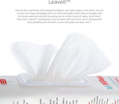 Pet Parents® Pet WiPees Dog All Purpose + Allergy Dog Wipes, Pet Wipes for Dogs, Puppy Wipes & Paw Wipes, Large Dog Wipes (100 Count (Pack of 4), Natural)