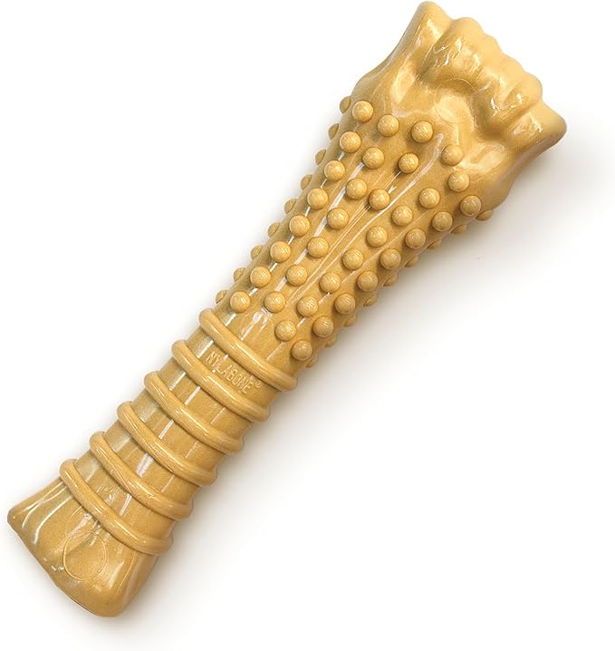 Nylabone Power Chew Textured Knuckle Bone - Dog Toys for Aggressive Chewers - Peanut Butter Chew Toy - Large Dog Chew Toys - Peanut Butter Flavor, X-Large - Over 50 Ibs. (1 Count)