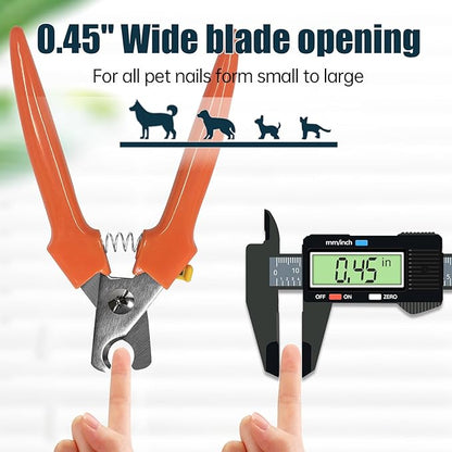Dog Nail Clippers 767C  Heavy Duty Nail Trimmers for Large & Small Breeds, Easy-to-Use Pet Clippers for Thick Nails, Dog Toenail Clippers for Large Dogs
