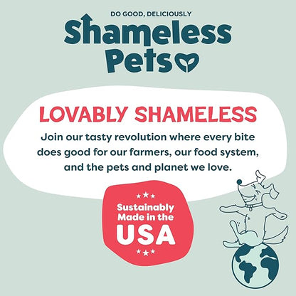 Shameless Pets Crunchy Dog Treats - Bacon It Easy, 12oz - Healthy Dog Biscuits & Cookies Treats for Medium, and Large Dogs - Made in The USA - Free from Corn & Soy