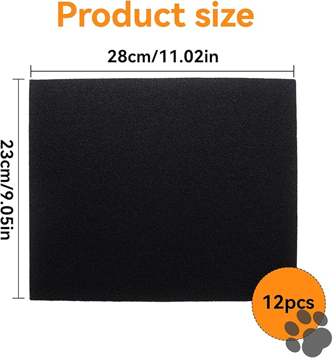 Klmnop 12 Pcs Self-Adhesive Dog Nail Scratch Replacement Pad, Sandpaper Board with Sticky for Dog Cat Nail Care, Trim, File Claw Care(11_9 Inch)