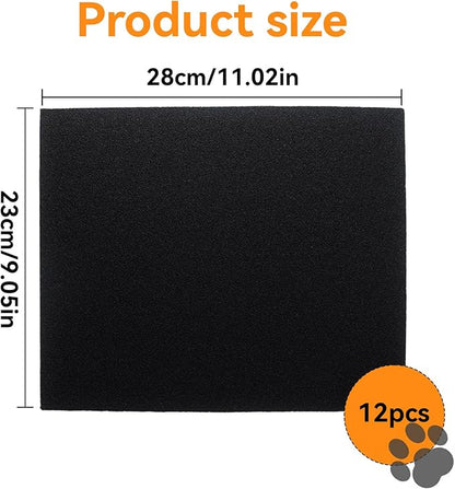 Klmnop 12 Pcs Self-Adhesive Dog Nail Scratch Replacement Pad, Sandpaper Board with Sticky for Dog Cat Nail Care, Trim, File Claw Care(11_9 Inch)