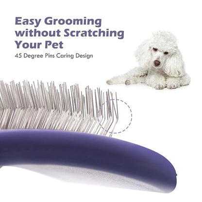 Dog Brush for Poodles,Grooming Brush for Dematting, and Detangle,Dog Brush for Poodles,German Shepherd Hair,Pitbulls,Yorkies,Labrador Retriever Grooming and Bathing