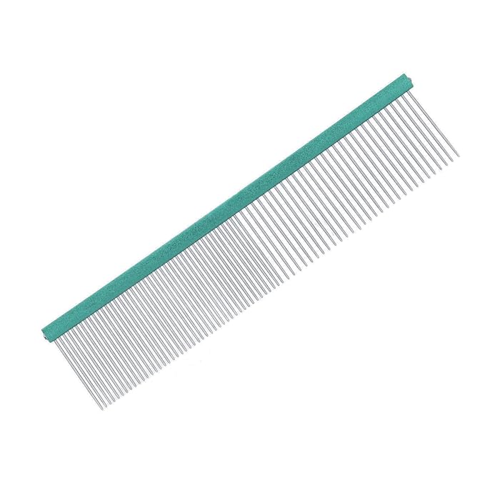 Greyhound Comb For Dogs, Metal Dog Comb Cat Comb For Removing and Knots Dog Combs with Rounded Ends Dog Combs For Grooming Matting Grooming Tool For Long Short Haired Dog