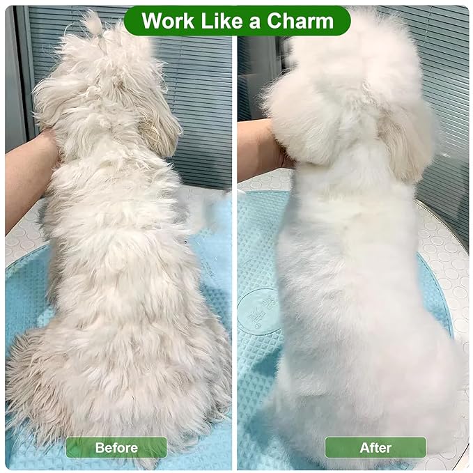 ACE2ACE Dog Slicker Brush, Doodle & Poodle Grooming Brush with Stainless-steel Comb, Large Dog Brush for Goldendoodles, Labradoodles, Golden Retriever and Poodles to Remove Tangles, Undercoat & Mats