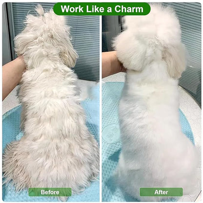 ACE2ACE Dog Slicker Brush, Doodle & Poodle Grooming Brush with Stainless-steel Comb, Large Dog Brush for Goldendoodles, Labradoodles, Golden Retriever and Poodles to Remove Tangles, Undercoat & Mats