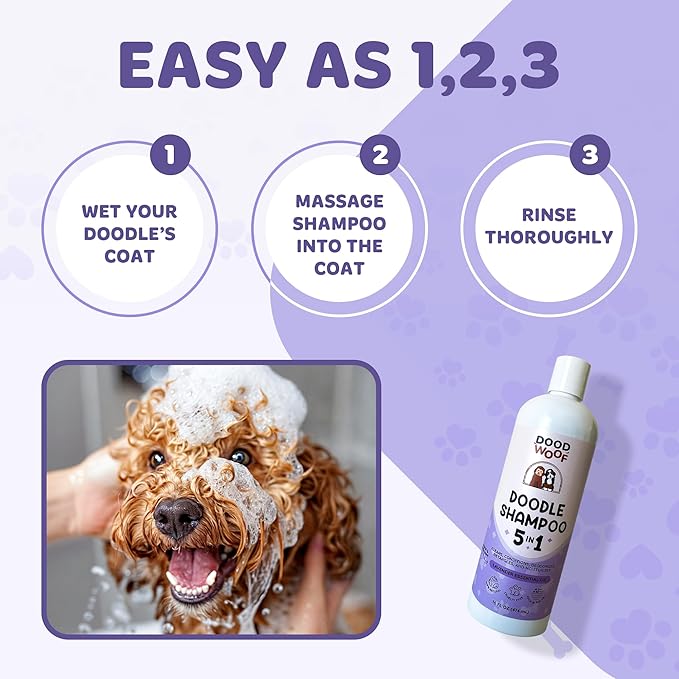 Dog Shampoo and Conditioner for Doodle | All Natural Dog Shampoo for Smelly Dogs | Sensitive Skin Pet Shampoo for Dogs| Goldendoodle, Doodles, Poodle, Puppy Shampoo and Conditioner