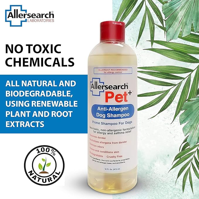 Allersearch Pet+ Anti-Allergen Shampoo, 128 oz