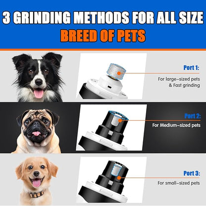 VIWIK Dog Nail Grinder with Dog Nail Trimmers, Dog Nail Clippers Kit for Large Medium Small Dogs & Cats, Quiet Electric 2-Speed USB Rechargeable Pet Nail Grinder with Light, Gifts for Dog Lovers