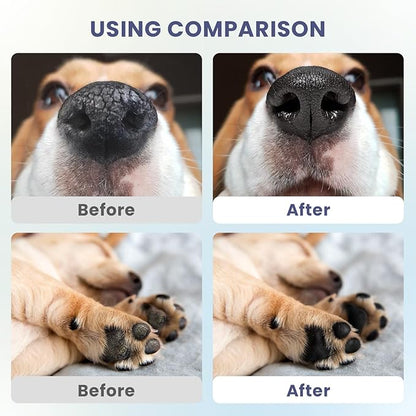 Dog Paw Care Kit | No-Rinse Paw Cleaner & Soothing Paw Balm | Gentle and Safe | Removes Tangles & Knots with Dog Grooming Comb | Paw Care Solution for Dogs and Cats