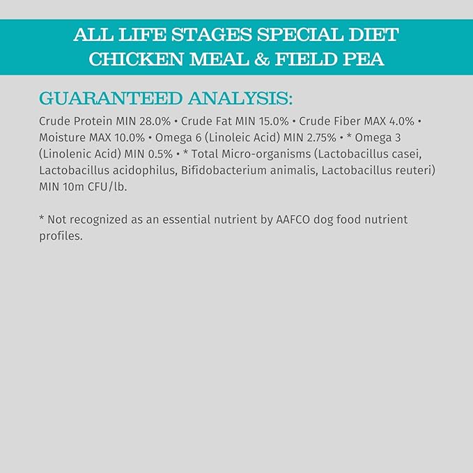 Blackwood Special Diet All Life Stages Dry Dog Food, 15Lb., Chicken Meal & Field Pea Recipe, with Superfood Ingredients, Grain Free Dog Food
