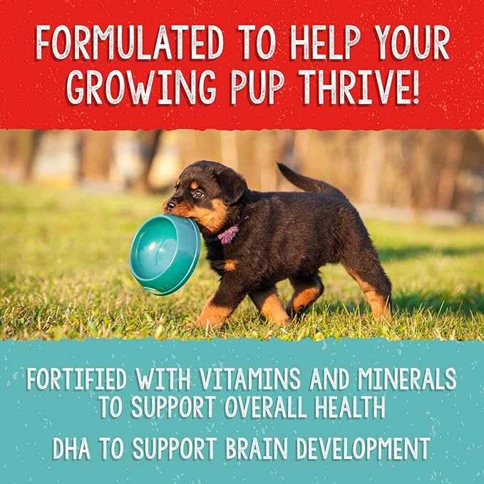 Stella & Chewy's Freeze Dried Raw Meal Mixers  Crafted for Puppies  Grain Free, Protein Rich Perfectly Puppy Beef & Salmon Recipe  18 oz Bag