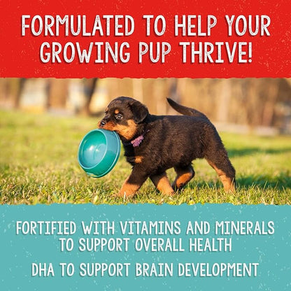 Stella & Chewy's Freeze Dried Raw Meal Mixers  Crafted for Puppies  Grain Free, Protein Rich Perfectly Puppy Beef & Salmon Recipe  18 oz Bag