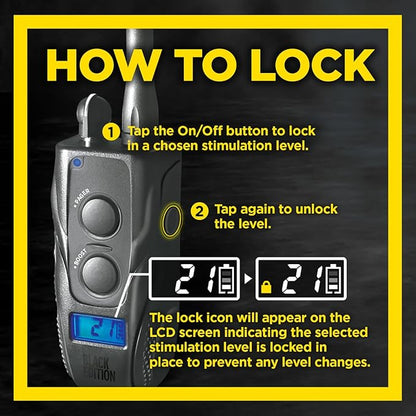 Dogtra 1900S Black - Remote Training Collar - 1 Mile Range, Waterproof, Rechargeable, Static, Vibration - Includes PetsTEK Dog Training Clicker