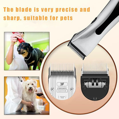 3F Dog Grooming Detachable Ceramic Blade,Compatible with WAHL 5 in 1 Blade for Wahl Arco, Bravura, Chromado, Creativa, Figura, and Motion Clippers. Cut Length 1/2-Inch 13mm