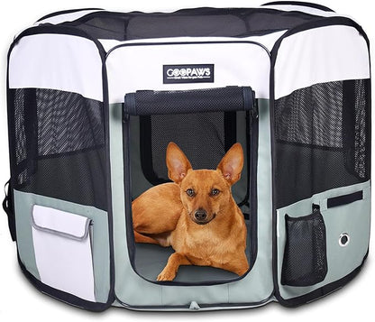 JESPET Pet Dog Playpens 36", 45" & 61" Portable Soft Dog Exercise Pen Kennel with Carry Bag for Puppy Cats Kittens Rabbits, Indoor/Outdoor Use