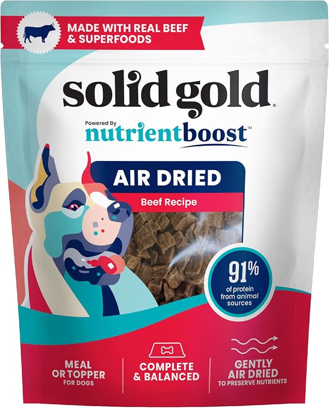 Solid Gold Air Dried Dog Food Toppers for Picky Eaters - 4 oz Sample