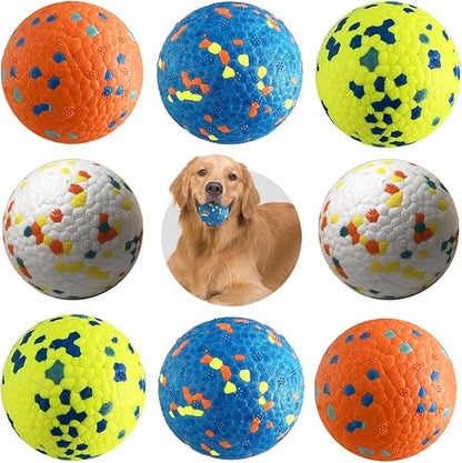 Dog Balls, Indestructible Tennis Balls for Dogs, Durable Bouncy Dog Toy Balls for Aggressive Chewers, Interactive Dog Toys for Fetch Game, Lightweight Floating Dog Toys