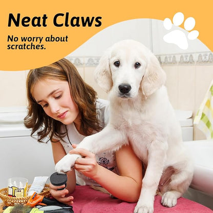 Set of 3 Dog Nail File, Dog Scratch Pad For Nails with 9 Pcs Replaceable Sandpaper, Storage-friendly Dog Nail Scratch Board Pad with Tray, Dog Claw Care Kit For Zesty Paws, Dog Training Accessories